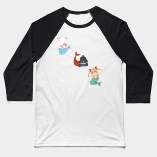 Mermaid Bunny BSC Diagonal Left | Bailey Sean Claude x Bunniesmee Baseball T-Shirt